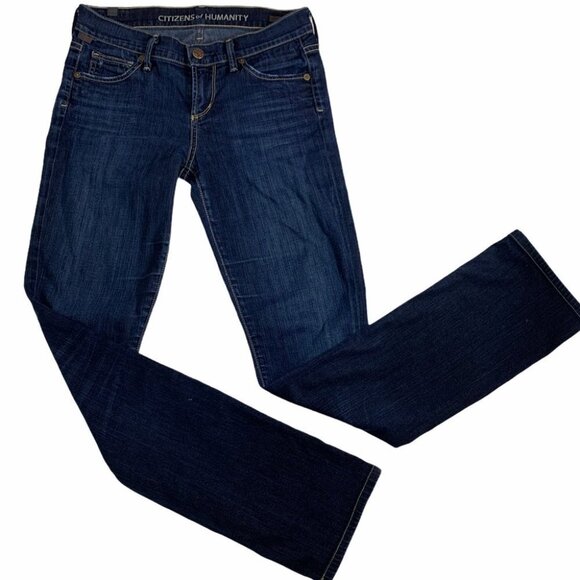 Citizens Of Humanity Blue Straight Leg Jeans - Picture 2 of 11